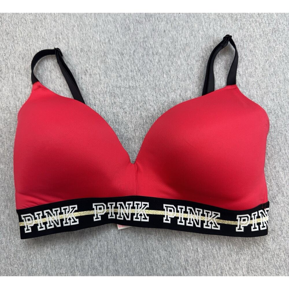 Victorias Secret‎ PINK Bra Womens 32DD Wear Everywhere Wireless Lightly Lined